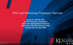 DHA and Optimizing Pregnancy Outcomes